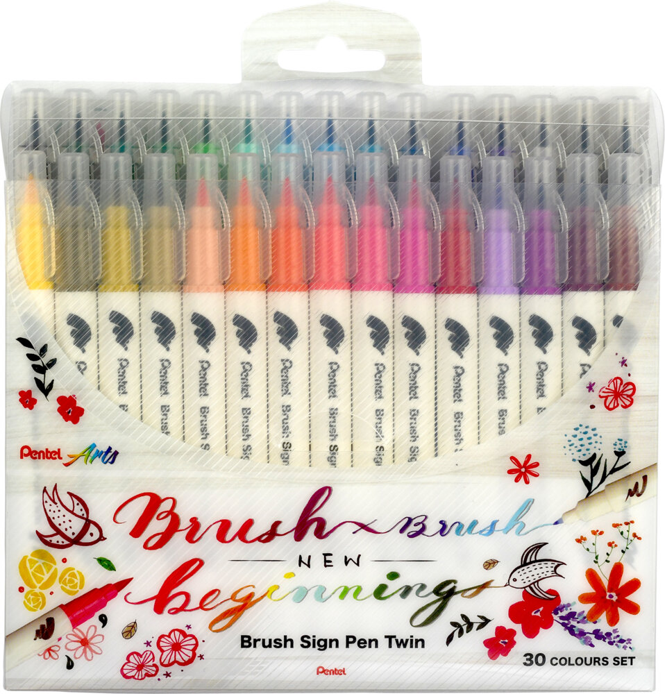 Pinselstift Set Brush Sign Pen Twin